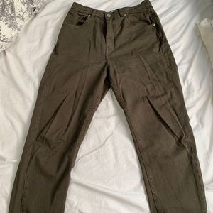 KOTN high waisted tapered trouser khaki green